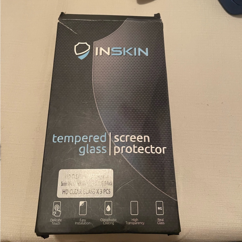 Skin Tempered Glass Screen Protector - Black X 3